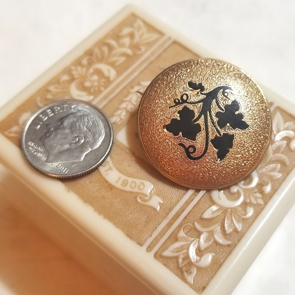 1800s Victorian Taille d'Eparne Gold Filled Pendant Brooch - Picture 5 of 5